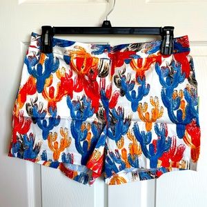 CeCe Colorful Cactus Dressy Shorts - Size 10 - Brand New Never Worn